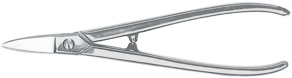 ERDI Goldschmiedeschere 180mm gerade vernickelte Produktbild img1 L