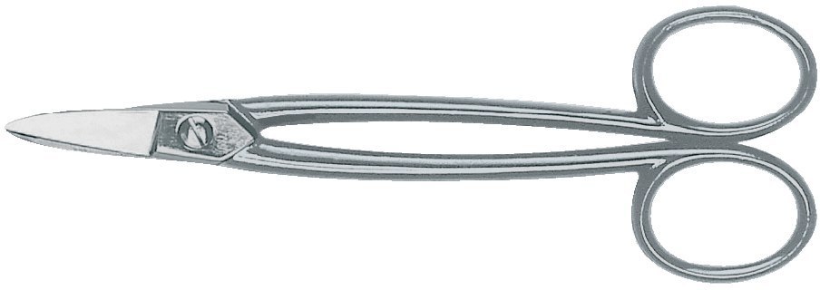 ERDI Goldschmiedeschere mit Griff 180mm gerade vernickelt Produktbild img1 L