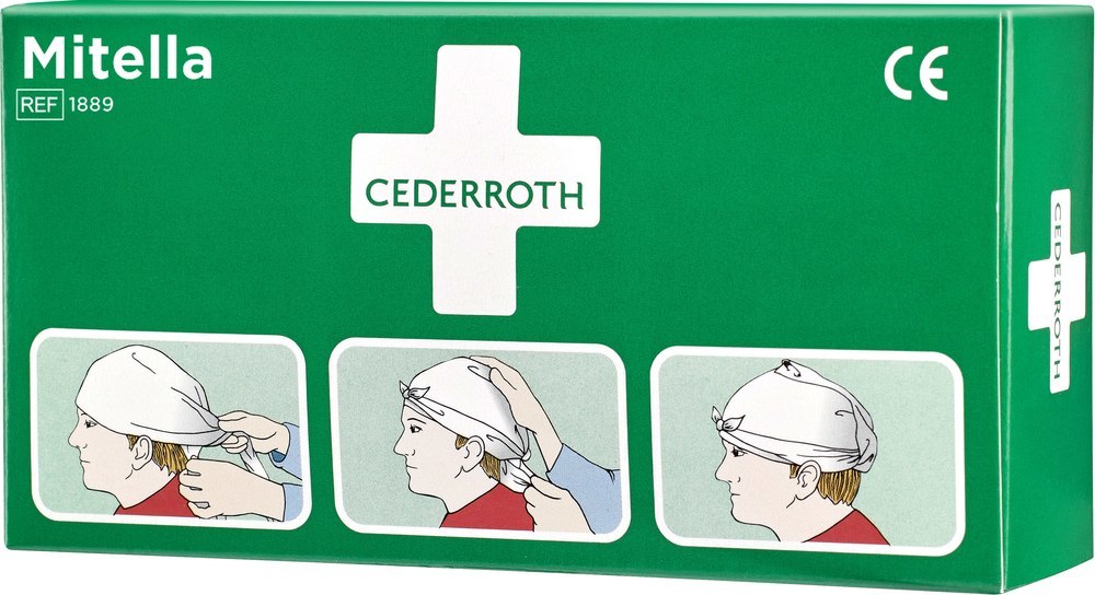 CEDERROTH Bandage/Kompresse fürArm/Kopf 2 Stück Mitellen Produktbild img1 L