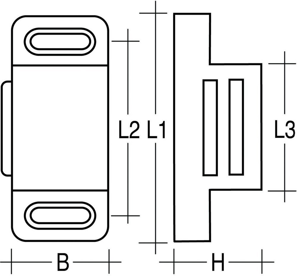 Peter Welter MB-Magnetschnäpper, 4kg, B 15,4mm, H 36,8mm, T 13,4mm, braun Produktbild img3 L