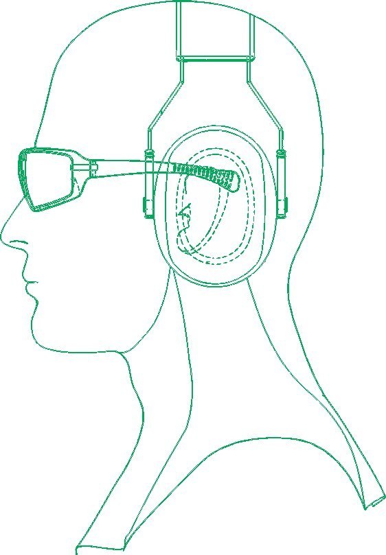 UNIVET Brille 553 Zeronoise antikratz, antibeschlag Produktbild img2 L
