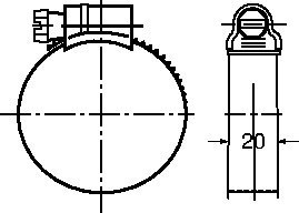 IDEAL Schlemper-klemme Maxi-Bandstahlklemme Produktbild img2 L