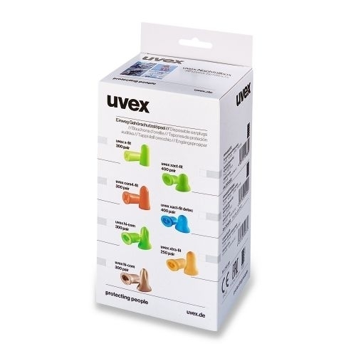 uvex x-fit Einwegstöpsel, lime, SNR 37dB ohne Kordel Nachfüllbox, 300 Paar Produktbild img1 L