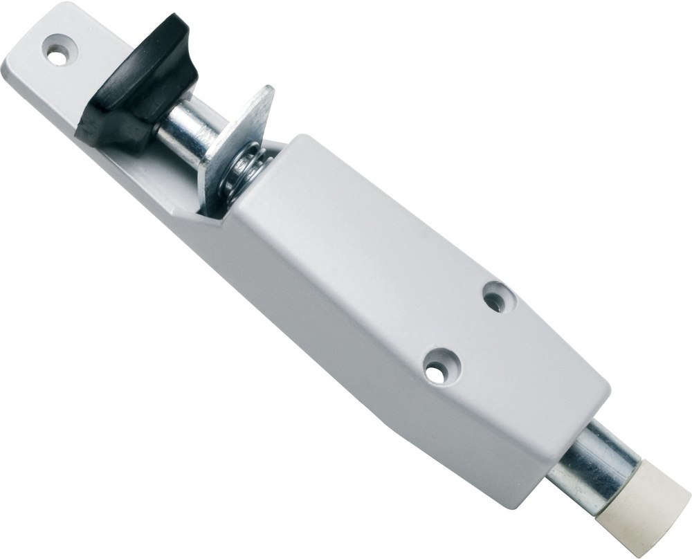 Fritz Dannert Türfeststeller 90, Türblatt ,200mm, Hub30mm, silberfarbig Produktbild img1 L