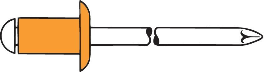 Gesipa Blindniete Kupfer/Bronze Flachrundkopf 3 x 8 Produktbild img2 L