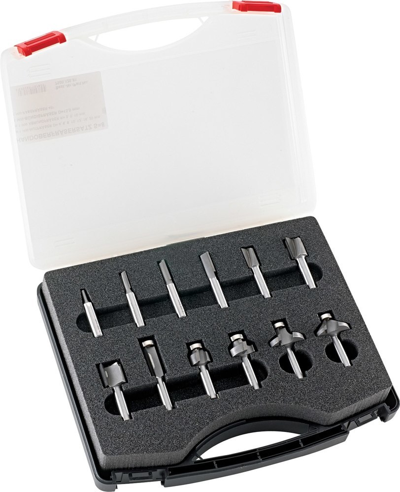 GUHDO HW-Handoberfräser-Satz Schaft-ø8mm 12-teilig Produktbild img1 L