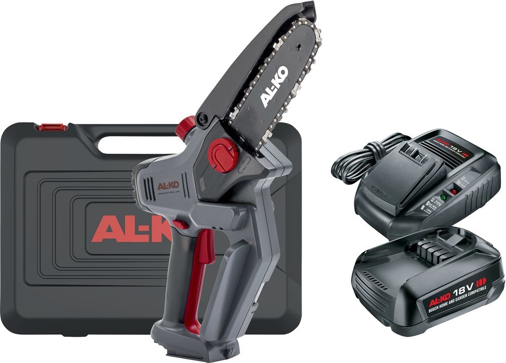 AL-KO Akku-Mini-Kettensäge CSM 1815 Set 18V/2,5Ah m. Akku + adegerät Produktbild img1 L