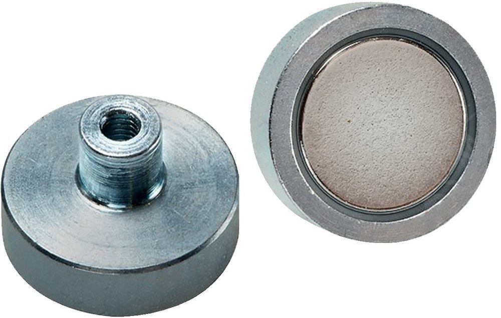 Beloh Magnetsysteme Neodym-Magnet-Flachgreifer mit Gewindebuchse Produktbild img1 L