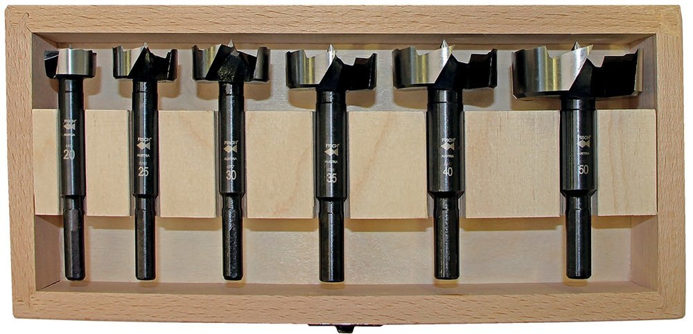 FISCH Forstnerbohrer-Satz Black Shark Pro 6tlg. 20, 25, 30, 35, 40, 50mm Produktbild img1 L