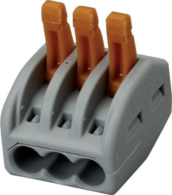 WAGO Steckklemme 3-polig 2,5mm² 5 Stück im Beutel Produktbild img1 L