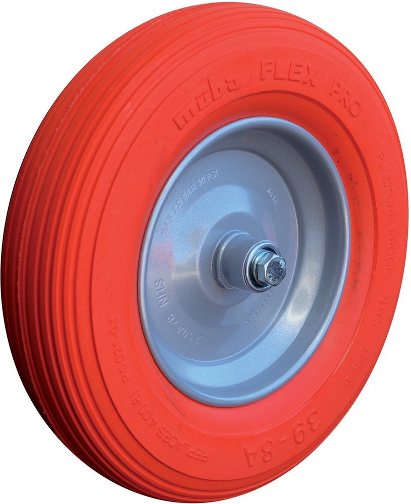 müba Rad aus polymerem Gummi m.Kugell. u.Achse 400x100 Produktbild img1 L