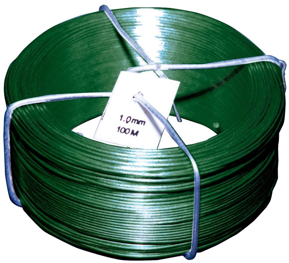 E-NORMpro Drahtspinne PVC grün 1,4/0,9mm x 50 m Produktbild img1 L