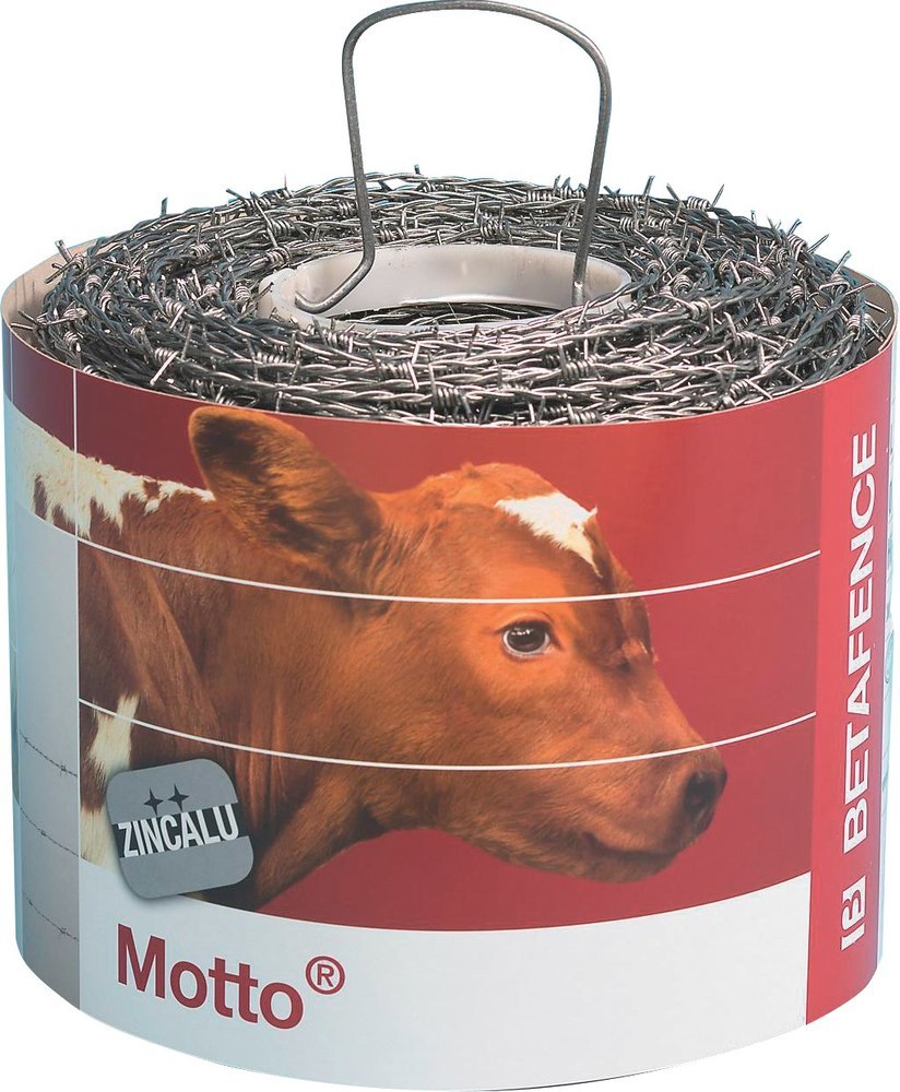 MOTTO Stahlstacheldraht-Motto- Zincalu 50 m Produktbild img1 L