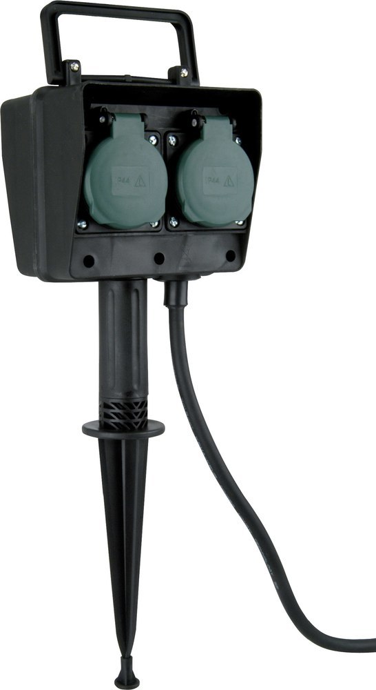 UNITEC Garten-Steckdose-Erdspieß, 4-fach, IP44 Produktbild img1 L