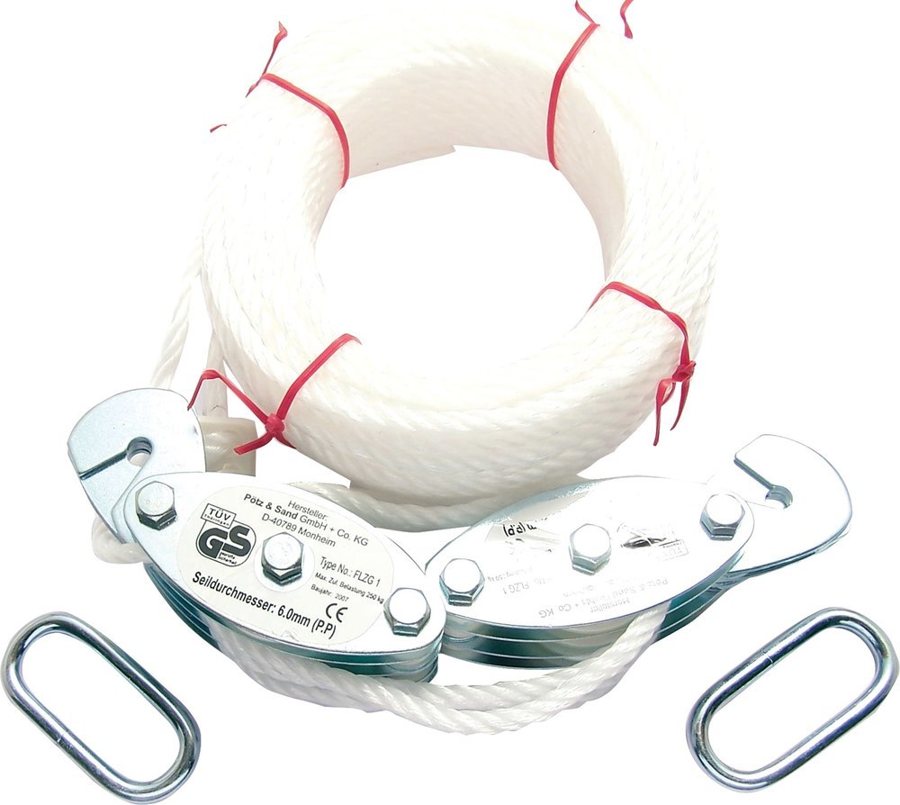 PÖSAMO Flaschenzug 3x 250kg SICHERHEIT Produktbild img1 L