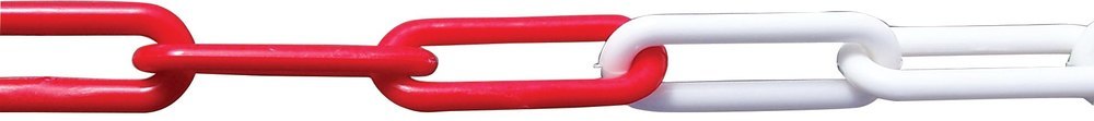 PÖSAMO Kunststoffkette rot/weiß 6,0mm Produktbild img1 L