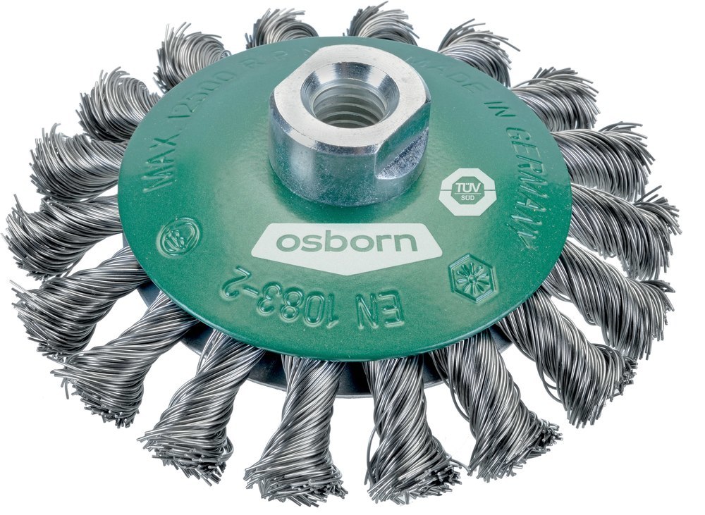 OSBORN Kegelbürste Stahld.M14 100mm gezopft Produktbild img1 L