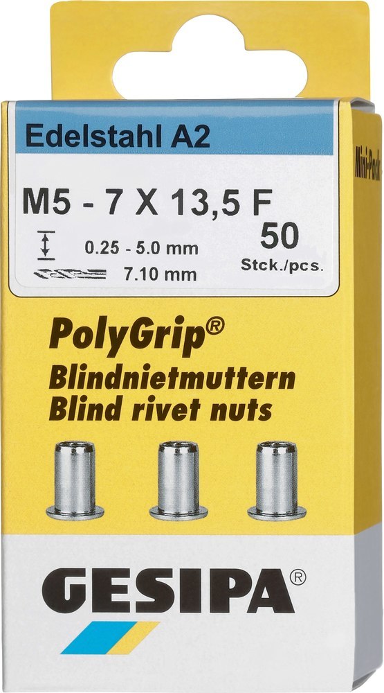 PolyGrip® Mehrbereichs-Blindnietmutter Mini Pack, Edelstahl Produktbild img2 L