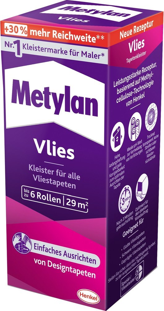 Metylan Tapetenkleister Vlies 180g Produktbild img1 L