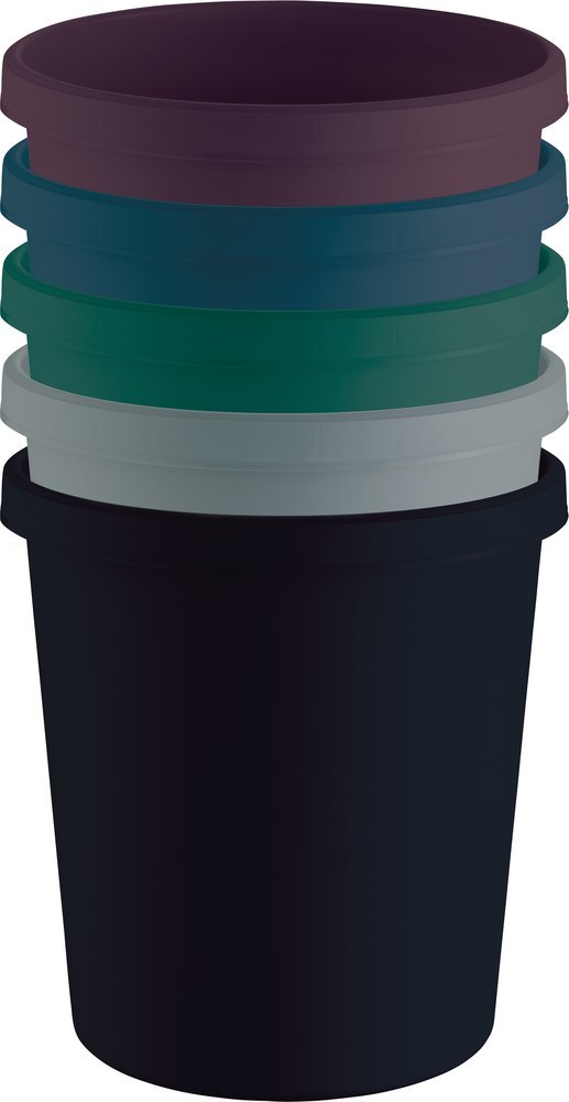 helit Papierkorb the green german, 331x315mm Ø, 18L, rot, H6405825, recycelt Produktbild img1 L