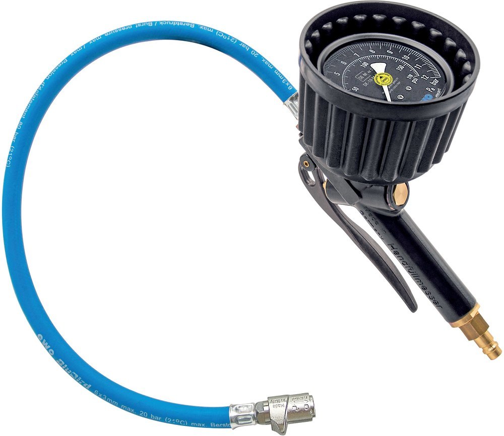 ewo Reifenfüllmesser Euroair, 0-12bar, konformitätsbewertet, Quickstecker Produktbild img1 L