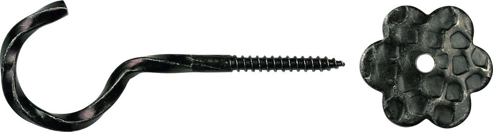 Hermann Lohmann Ampelhaken mit Rosette Art. 14R 14RS/100x5,5 Produktbild img1 L