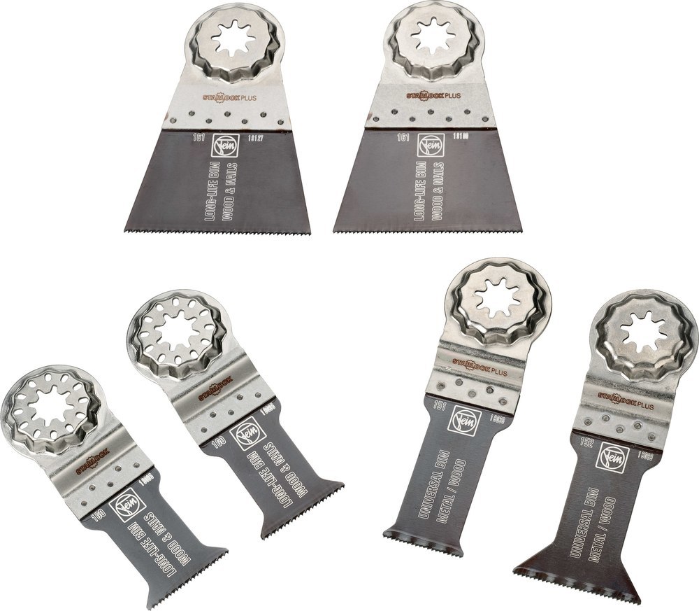 Fein Tauchsägeblatt-Satz Best of E-Cut StarlockPlus WOOD & METAL, 6-teilig Produktbild img1 L