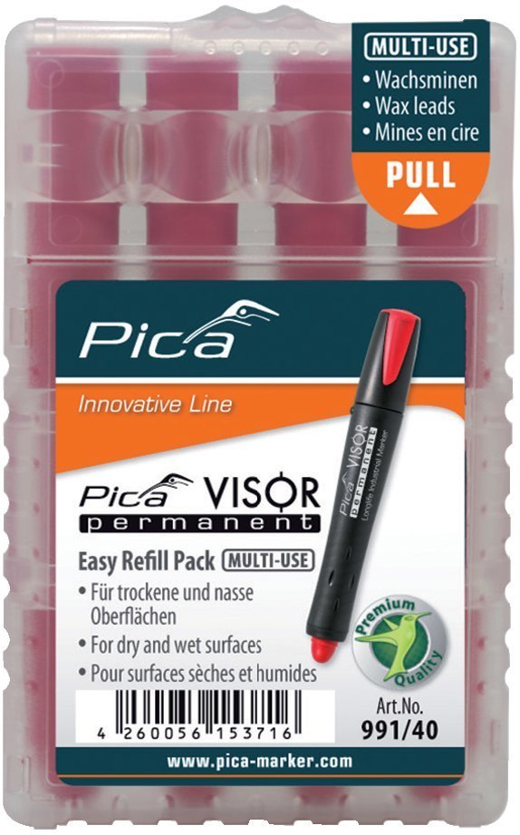 Pica Minen-Set für Permanentmarker VISOR Industrial schwarz Produktbild img1 L