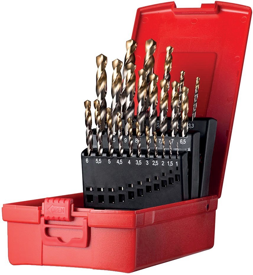 DORMER PRAMET Spiralbohrer Set 1-10mm x0,1 A002 in Box 118° Typ N 4xD 91tlg. Tin Tip A095209 Produktbild img1 L