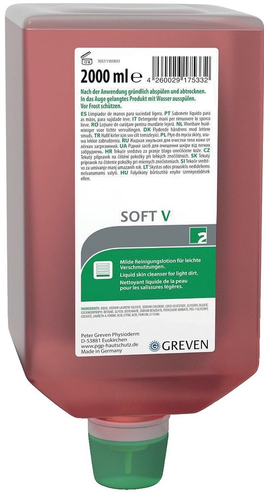 GREVEN SOFT V Milde Reinigungslotion parfümiert, rückfettend, 2L Varioflasche Produktbild img1 L