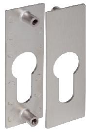 JuNie MB-Schlü.schi., 7424, eckig, B25mm, H76mm, S1,5mm, Profilzylinder, MT vernickelt Produktbild