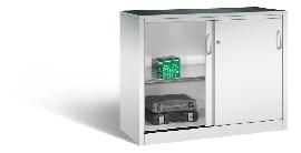 Acurado Schiebet.-Werkz.-Beist.schr1000x1200x500 lichtgr1Bo 450kg m. Riffelgummiaufl. Produktbild