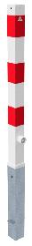 Schake Absperrpfosten herausnehmbar verzinkt rot/weiß 70x70mm Produktbild