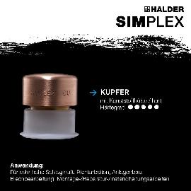 Halder SIMPLEX-Schonhammer, Kupfer Produktbild