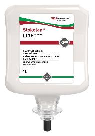 Stokolan Hautpflegecreme Light PURE farbstofffrei, 1 Liter Flasche, VE 1 Stück Produktbild