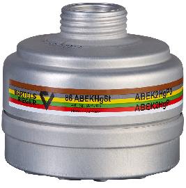 BARTELSRIEGER Kombinationsfilter 86 ABEKHgSt (Schutzkl asse A2B2E2K2Hg-P3 R D) Produktbild