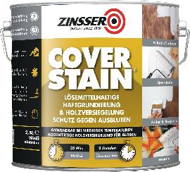 ZINSSER Cover Stain Grundierung, Versiegelung, Fleckenkiller auf Ölbasis weiß 2,5 Liter Produktbild