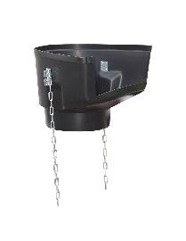 müba Kunststoff-Trichter schwarz mit 2 Ketten Produktbild