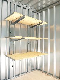 SÄBU Lagerregal für MC, 1000mm3 Holzböden 1000 x 500mm Produktbild