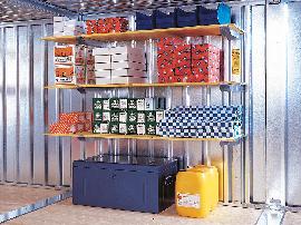 SÄBU Lagerregal für MC, 2000mm 3 Holzböden 2000 x 500mm Produktbild