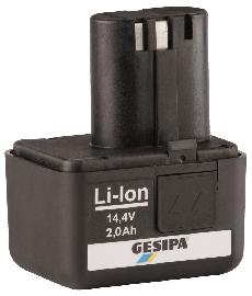 Gesipa Li-Ion Akku 14,4V / 2,0 Ah Produktbild