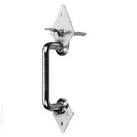 POLLMANN Klinkgriff,zum Anschrauben,Stahl, galvanisch hell verzinkt Produktbild