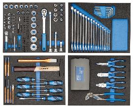 GEDORE Werkzeugsortiment in Check-Tool-Modulen Produktbild