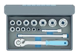 GEDORE TC 19-MU-10 Steckschlüssel-Satz 1/2" 16-teilig Produktbild