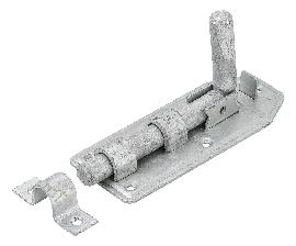 VORMANN Bolzenriegel,mit Schlaufe,gerade,160x65, silber feuerv. Produktbild