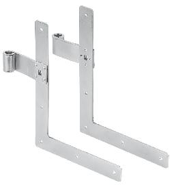 VORMANN Fenst.laden-Winkelband,Enden gerade, f. Dornst.13 mm, H 250 x L 200 mm, verzinkt Produktbild