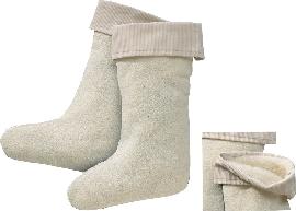 Furniturenfabrik Thiel Einziehsocke, lang, einfarbig, beige, Größe 47/48 Produktbild