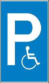 SafetyMarking Parkplatzschild „Behindertenparkplatz“ Produktbild