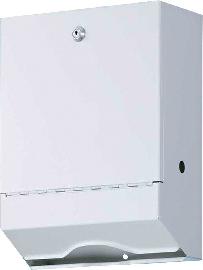 Satino by WEPA Falthandtuchspender klein, Metall weiß lackiert Produktbild