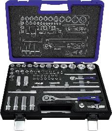 FORUM Steckschlüssel-Garnitur 1/4"+1/2" 60-teilig Produktbild